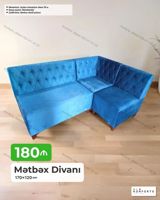 Məhsul: Mətbəx divanı Ölçü: 170×120 sm - Künc formalı, yumşaq — Mebel