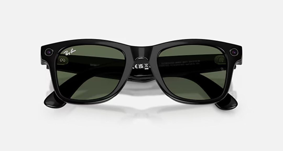 Ray-Ban Meta Wayfarer gen 2 – Shiny Black / G-15 Green — Səs texnikası, Bakı (5)