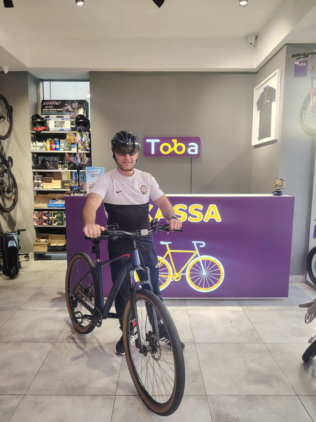 Şəhər/trek hibrid velosiped – Toba - Çərçivə: yüngül aluminiy, idman — Velosipedlər, Bakı (2)