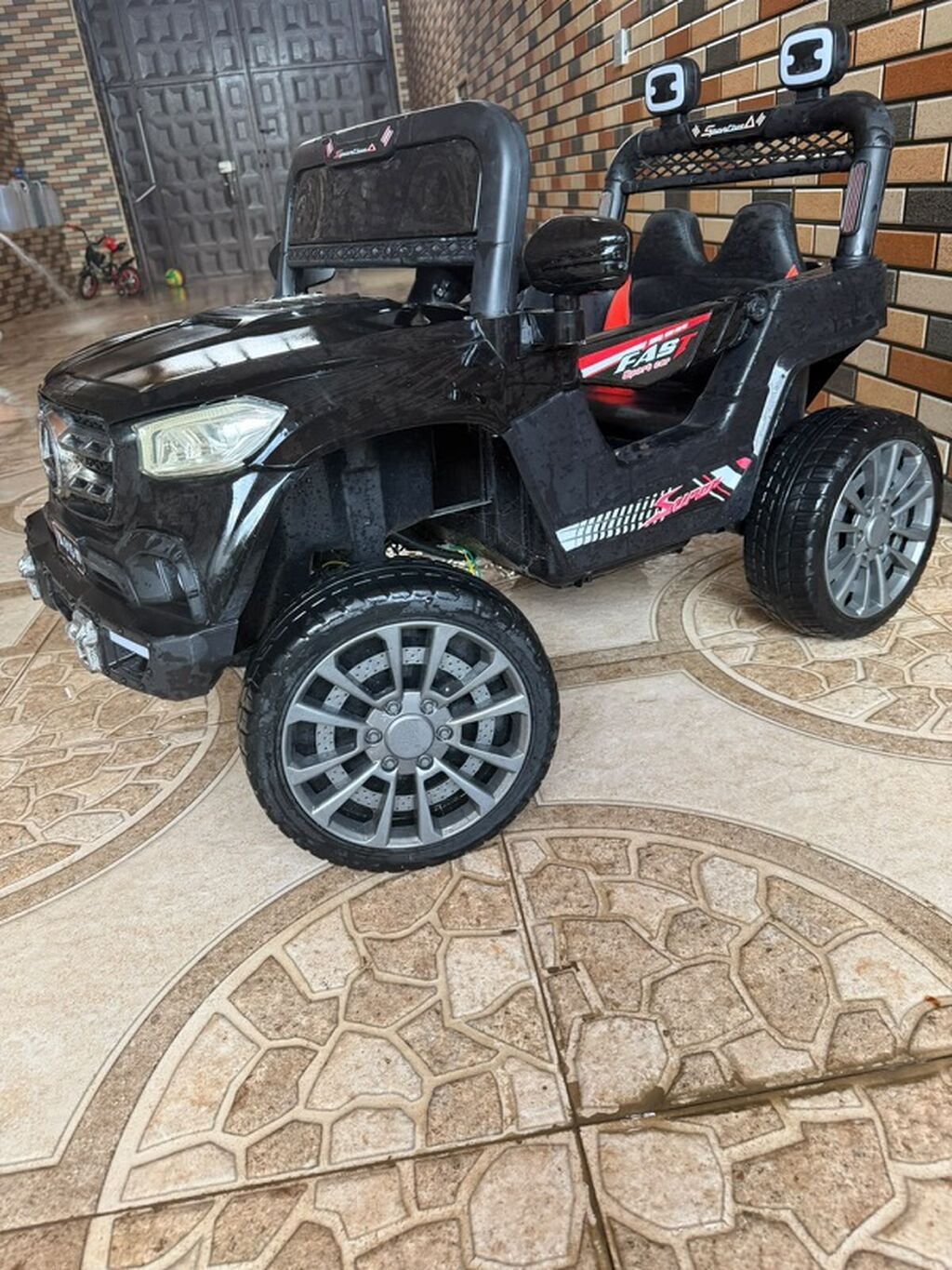 Uşaq üçün elektrikli minik maşını – off-road stildə, ikiyerli — Mallar, Gəncə (2)