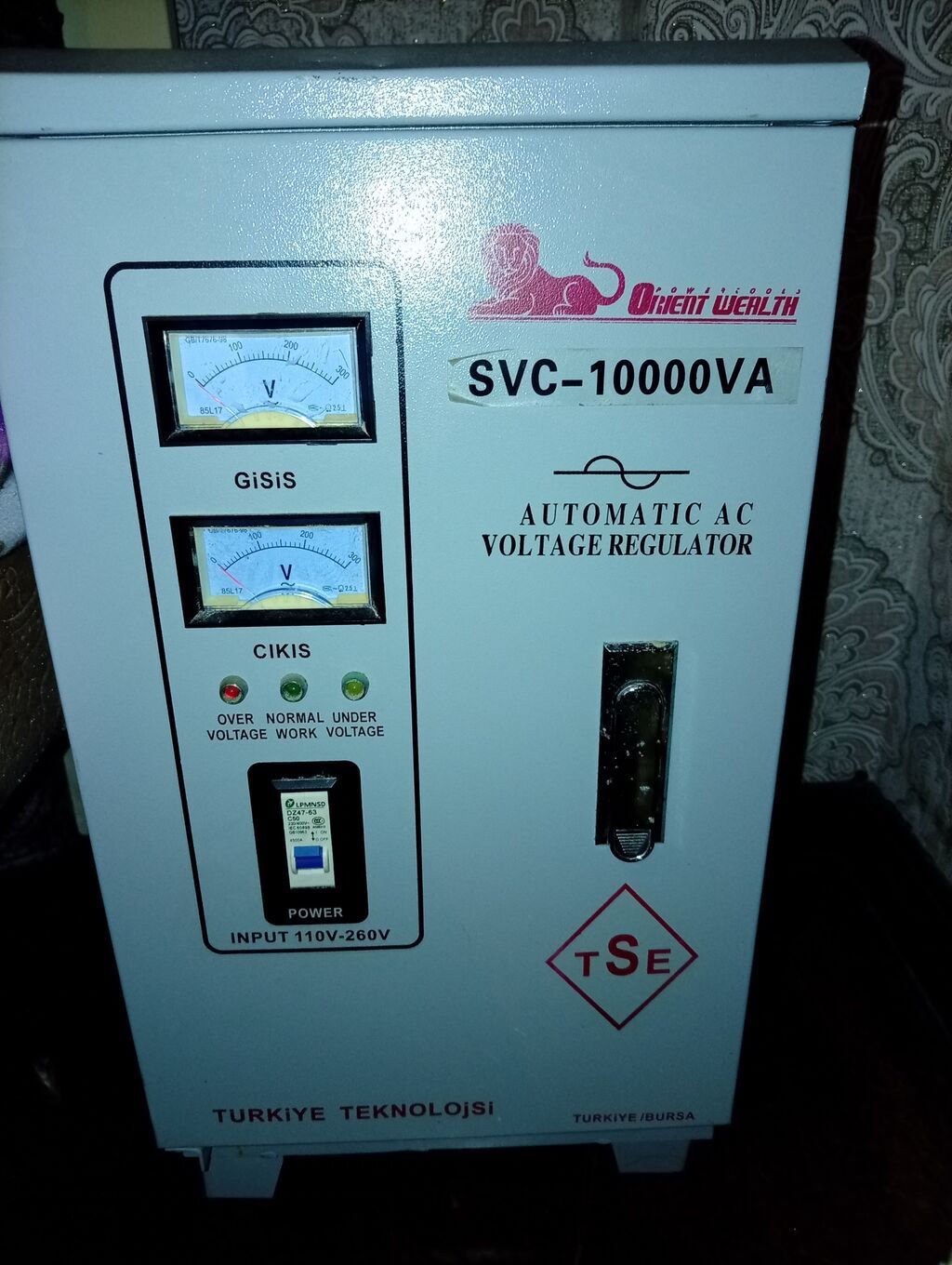 Orient Wealth SVC-10000VA – Avtomatik AC gərginlik tənzimləyicisi — Mallar, Bakı