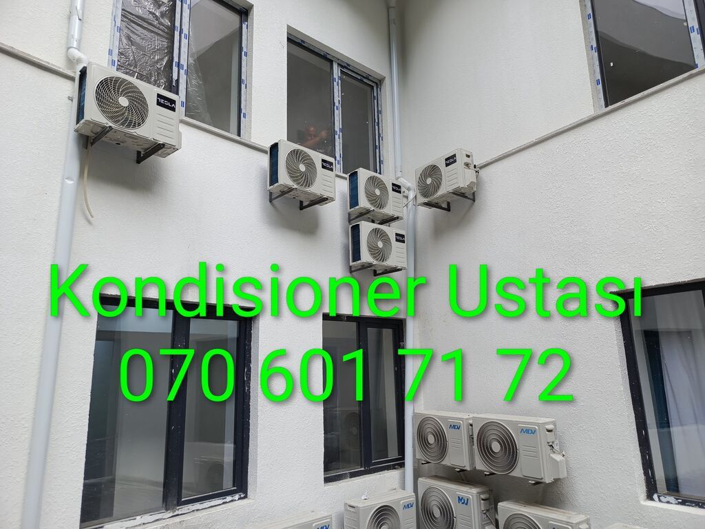 Kondisioner ustası təmir quraşdırma yuyulması qaz vurulması boruların — Elektronika, Bakı