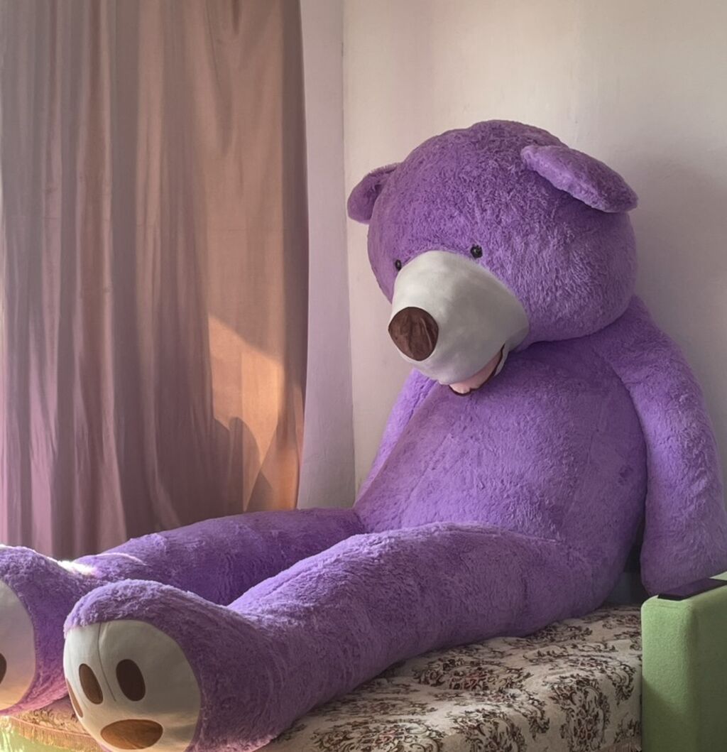 🐻 340 sm Nəhəng Teddy Ayı💜 📏 Hündürlüyü: 340 sm (3 metr 40 sm) ⚖️ — Yumşaq oyuncaqlar, Bakı (3)