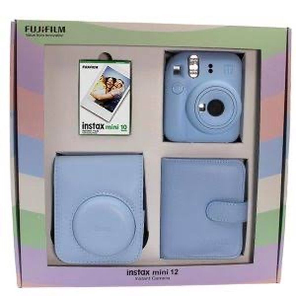 Fujifilm Instax Mini 12 Set – mavi rəng Dəst tərkibi: - Instax Mini