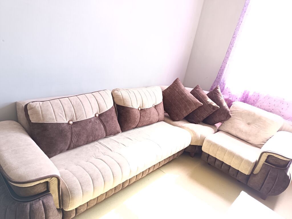 Künc divan dəsti - Tərkib: 1 ədəd geniş künc divan + 1 ədəd bərk — Divanlər, Xızı (6)