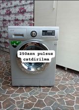 LG önyükləməli paltaryuyan maşın - Modellərdən biri, gümüş rəng - — Aylin — Сушильные машины для белья