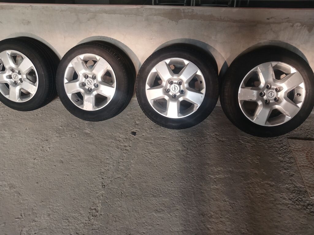 Opel original 5 kollu yüngül lehimli disklər və şin komplekti - — Avto, Gəncə (3)