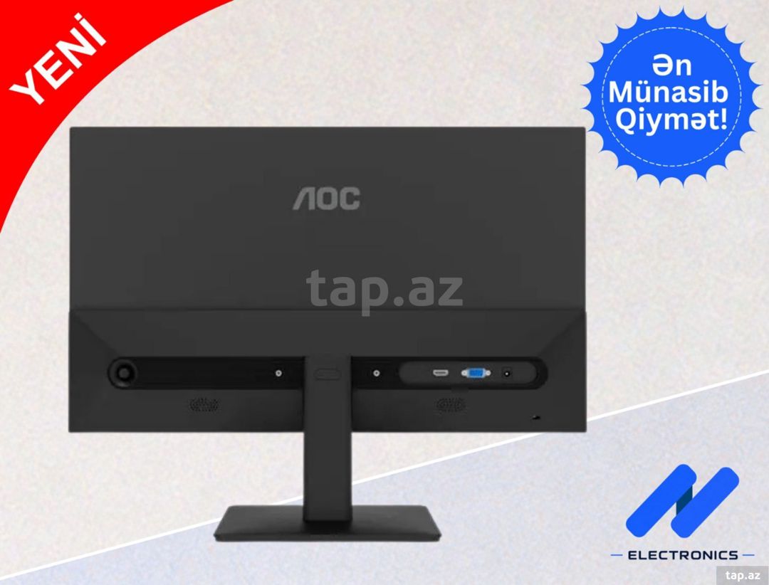 Monitor AOC 24B20JH2 24" IPS 100Hz — Elektronika, Bakı (3)