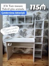 Düz masa, Stulsuz, Polkalı, Siyirməsiz, DSP — Mebel
