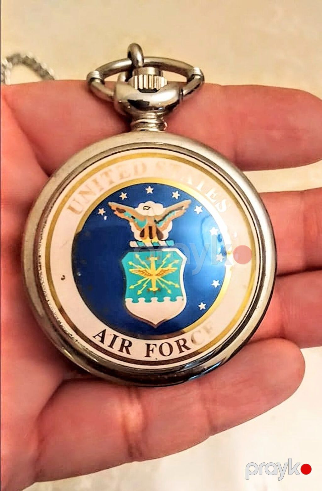 ABŞ Hərbi Hava Qüvvələri (United States Air Force) loqolu cib saatı - — Mallar, Bakı (3)