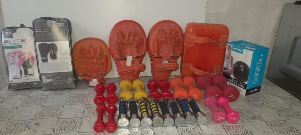 Fitnes və döyüş idmanları üçün avadanlıq seti 2 ədəd boks əlcəyi 2 — İdman və istirahət, Digah (3)