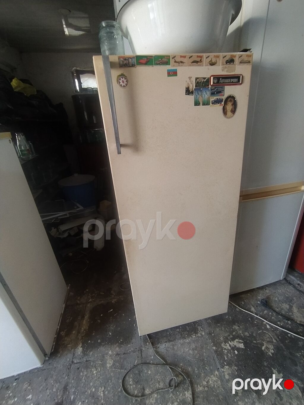Soyuducu – birqapılı model - Rəng: Ön panel qırmızı, digər model krem — Soyuducular, Digah (2)