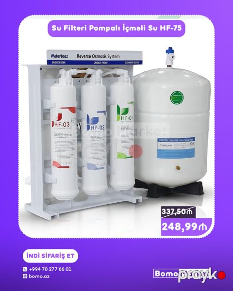 Su Filtri Pompali İçməli Su HF-75 - Reverse Osmosis System –