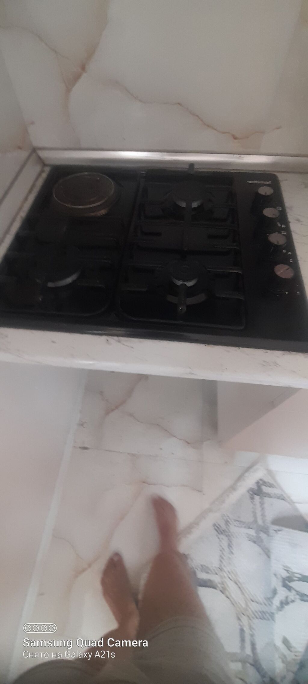 Mətbəx üçün qaz plitəsi və aspirator dəsti - Quraşdırılan tip qaz — Mətbəx texnikası, Xırdalan (4)
