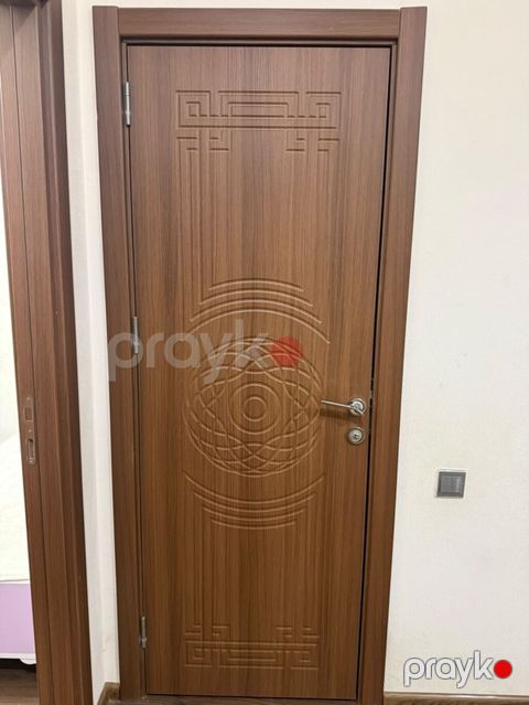 Taxta dekorlu daxili qapı - Material: ağac teksturalı MDF/laminat