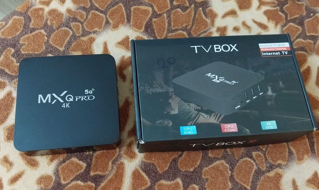 MXQ Pro 5G 4K Android Tv Box adaptr ve pulti yoxdu deqiq alici