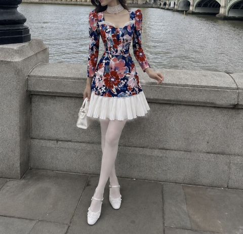Ulker Huseynova Couture çiçəkli paltarı — Bakı