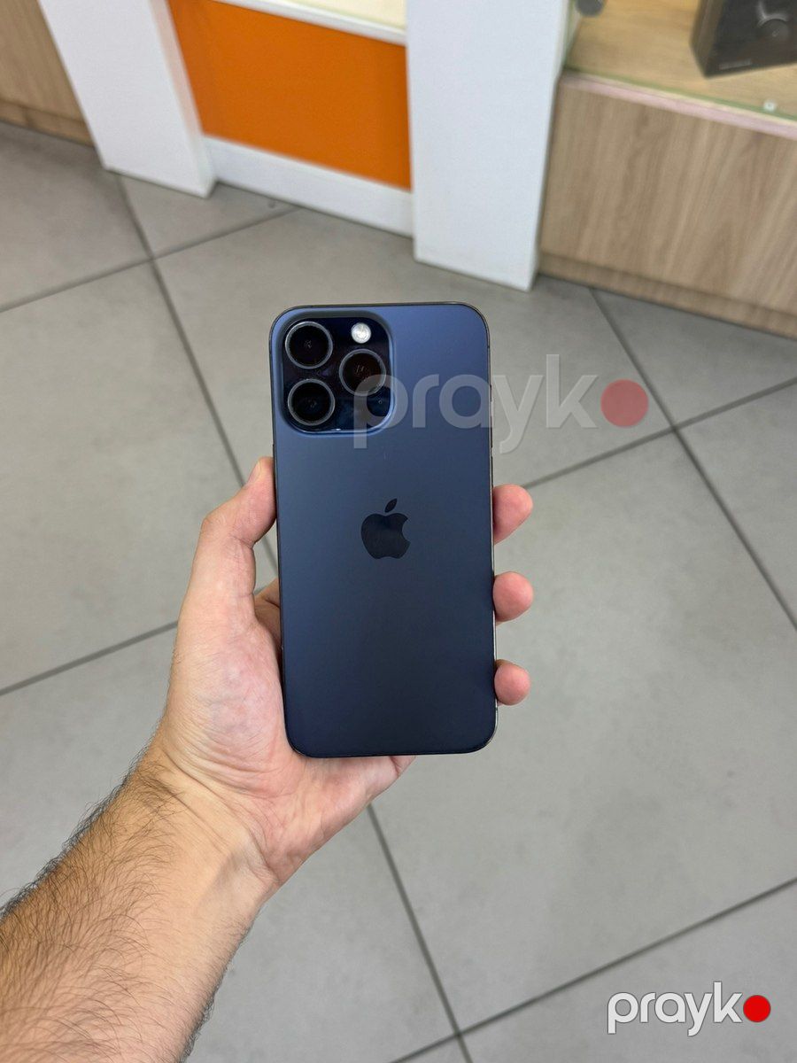 Apple iPhone 15 Pro Max Blue Titanium 256GB/8GB — Mallar, Bakı (2)