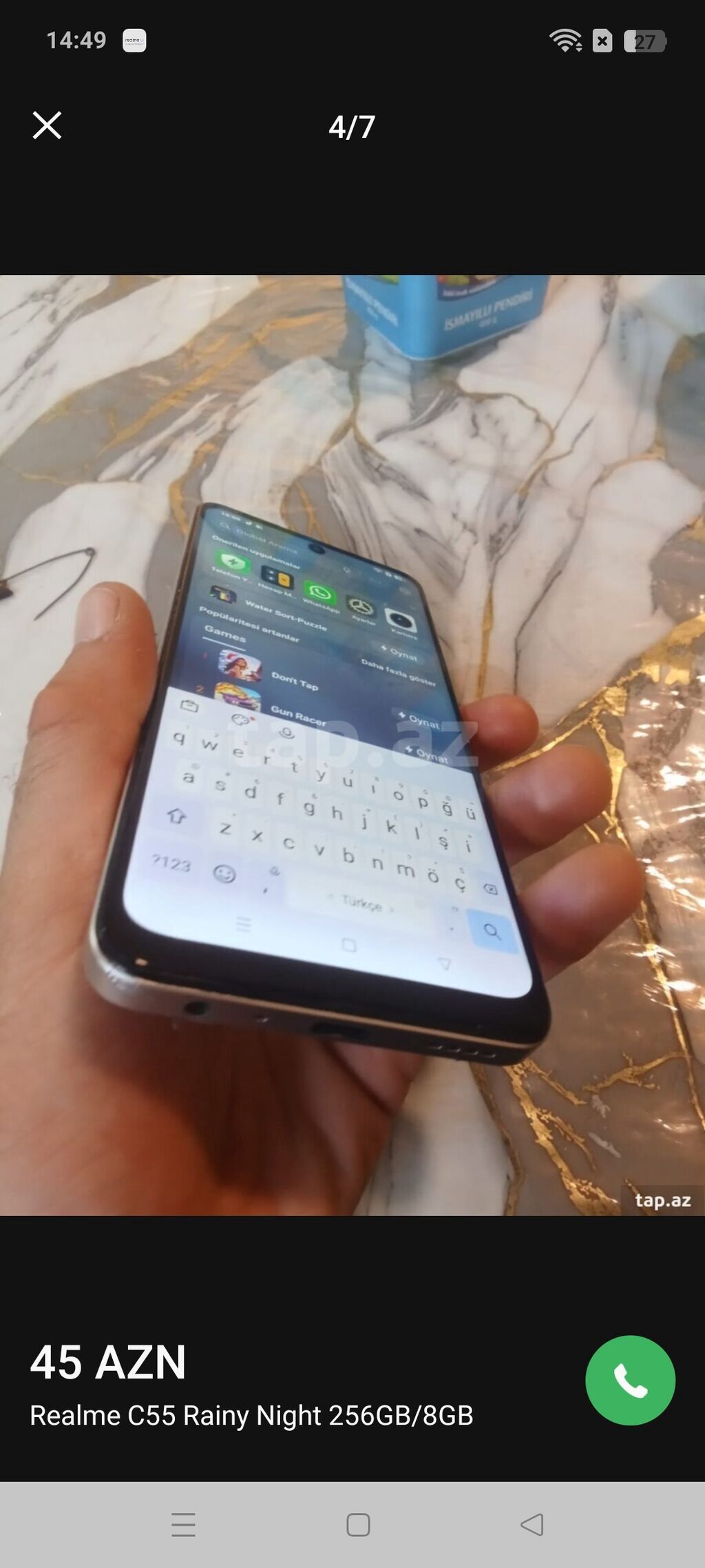 Realme C55, 256 GB, rəng - Gümüşü, Sensor — Realme, Saray (2)