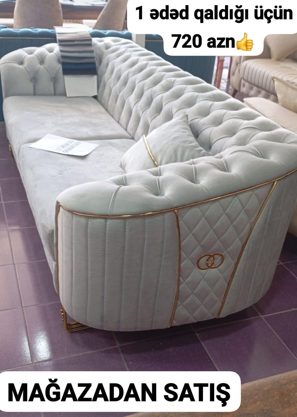 • Divan – mağazadan satış • Qiymət: 720 AZN (şəkildə göstərilib), “1