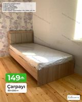 Çarpayı – 90×200 sm - Model: açılmayan, bazasız - Üstlük: Sıyırmasız — Furniture