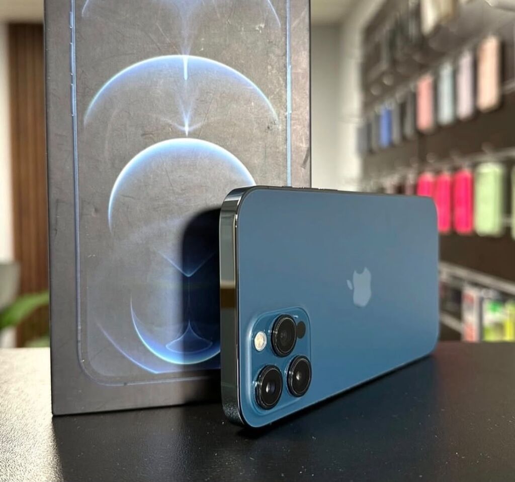 IPhone 12 Pro Max, 128 GB, Göy, Zəmanət, Simsiz şarj, Face ID — Apple iPhone, Digah (4)