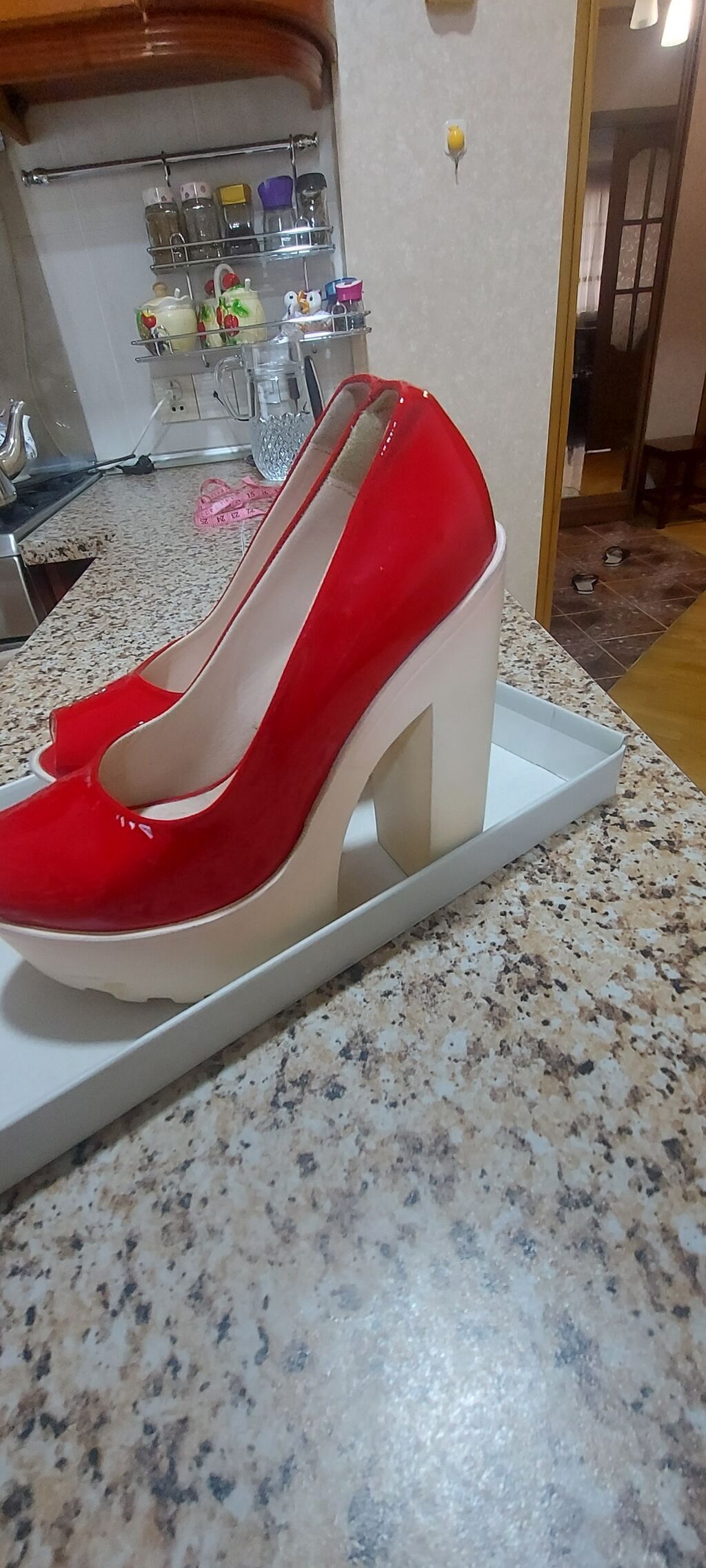 Qadın platformalı açıq burunlu tufli "Lottini" — Tufl, Bakı (4)