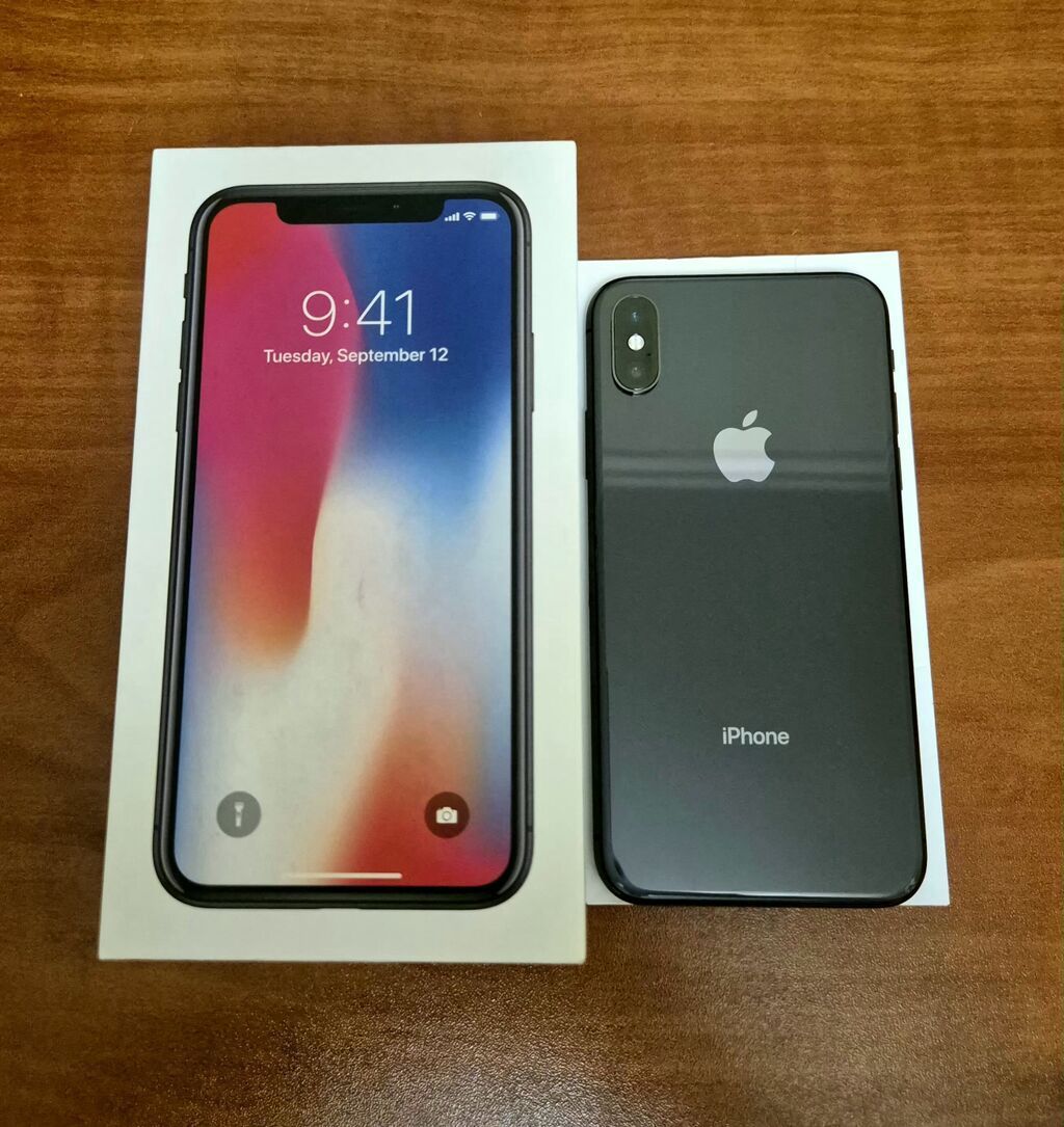 IPhone X, 256 GB, Space Gray, Sənədlərlə