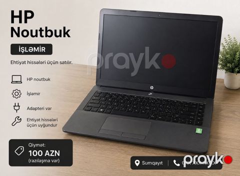 HP noutbuk – işləməyən, ehtiyat hissələri üçün - Model: HP noutbuk