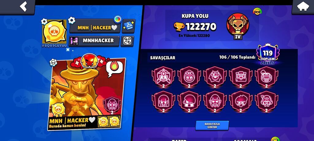 Brawl Stars hesabı – yüksək səviyyəli, tam dolu və rəqabətə hazır oyun — Aksesuarlar, Qəbələ (2)