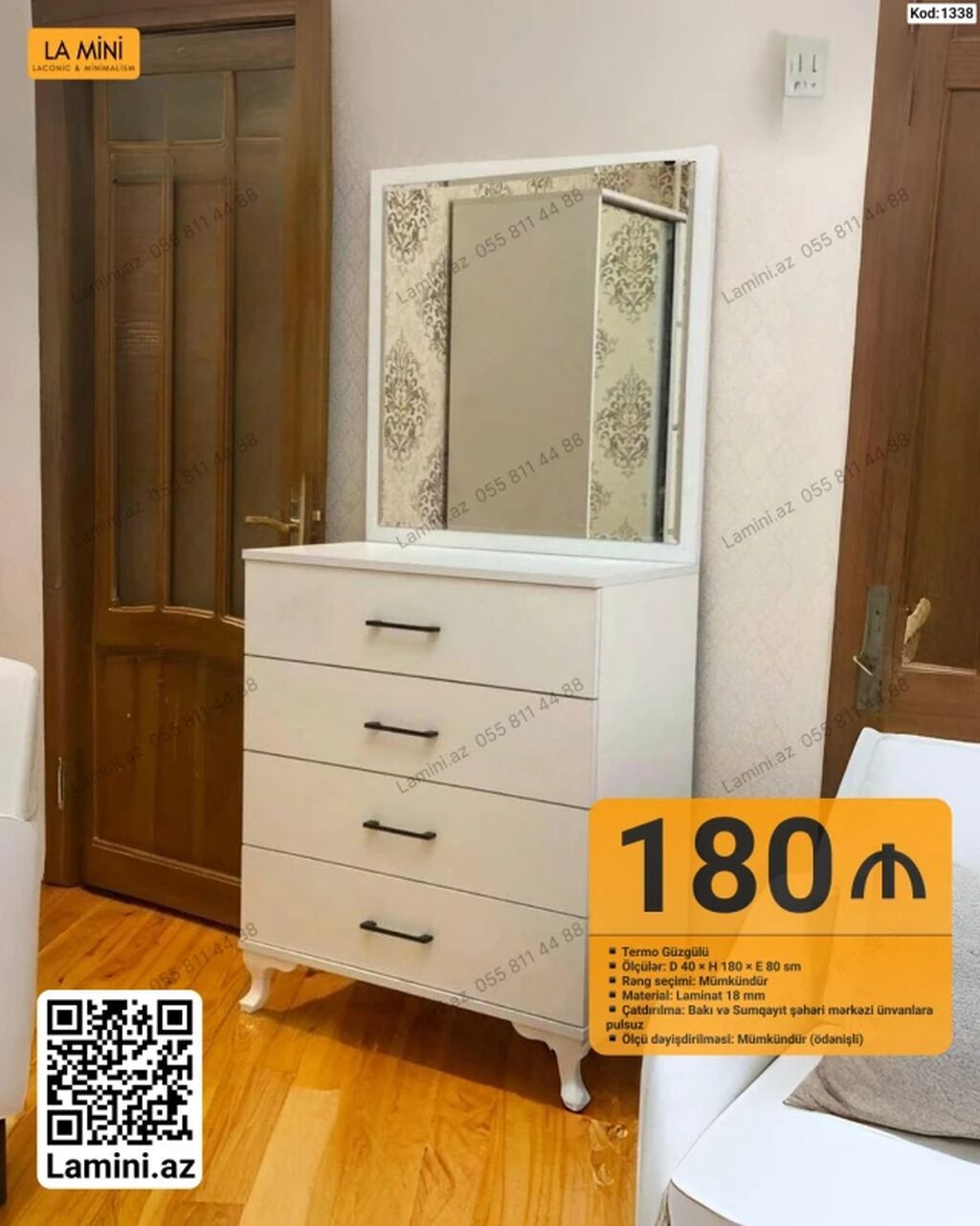 LA MINI termo güzgülü komod Məhsul xüsusiyyətləri: - Model: Termo — Mebel, Bakı