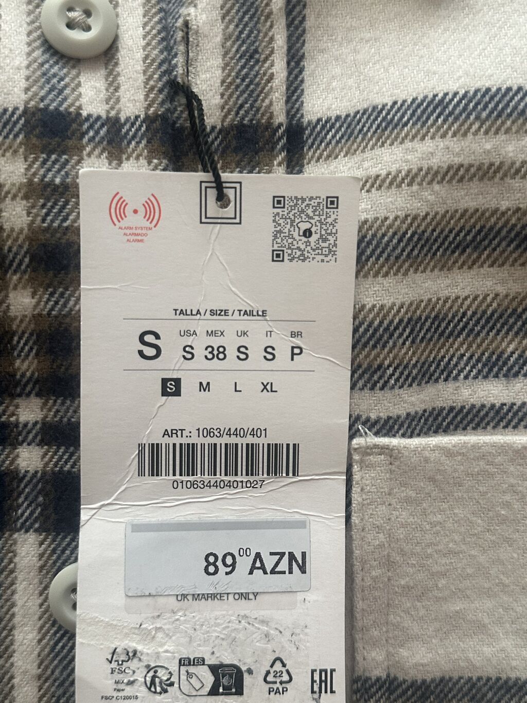 Zara Saroçka / Rubaşka, Məhsul Zaradan Alınıb Payız, Qış və Yaz — Şəxsi əşyalar, Xırdalan (2)