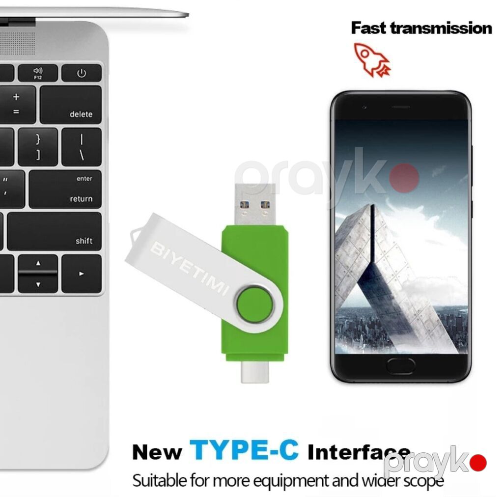 Flash card otg 128 GB TupeC + USB — USB fləş yaddaş, Bakı (4)