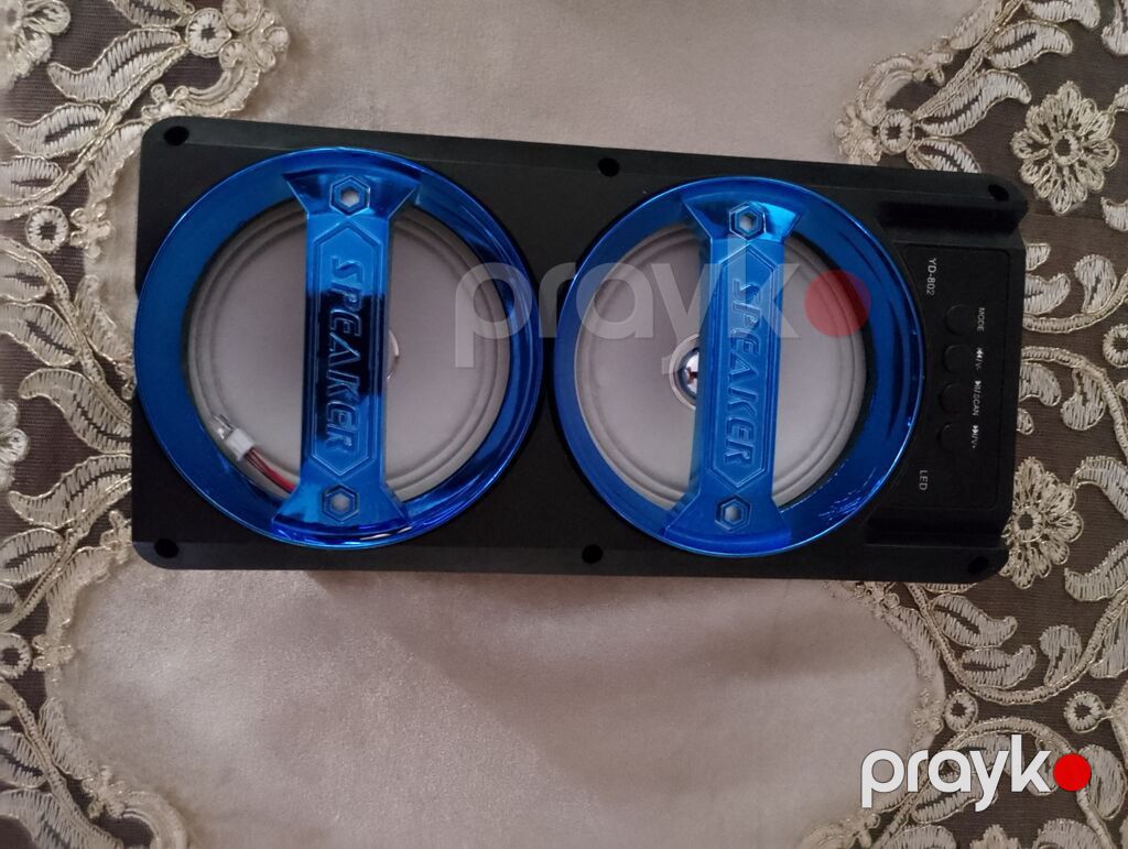 Portativ LED Bluetooth kolonka — iki dinamikli simsiz spiker — Simsiz dinamiklər, Gəncə (4)