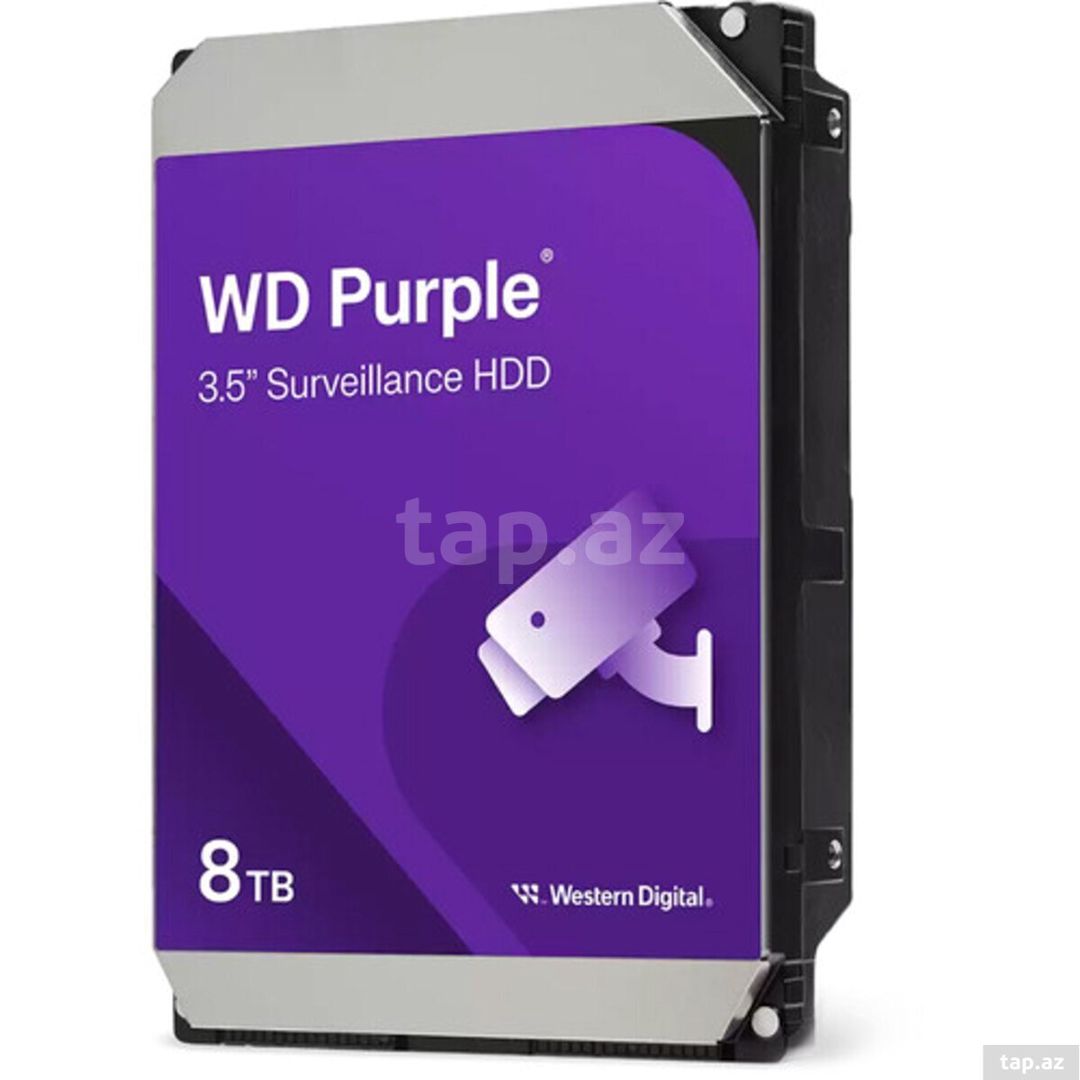 Sərt disk "WD Purple 8TB" 5460 rpm SATA III 3.5" — Elektronika, Bakı