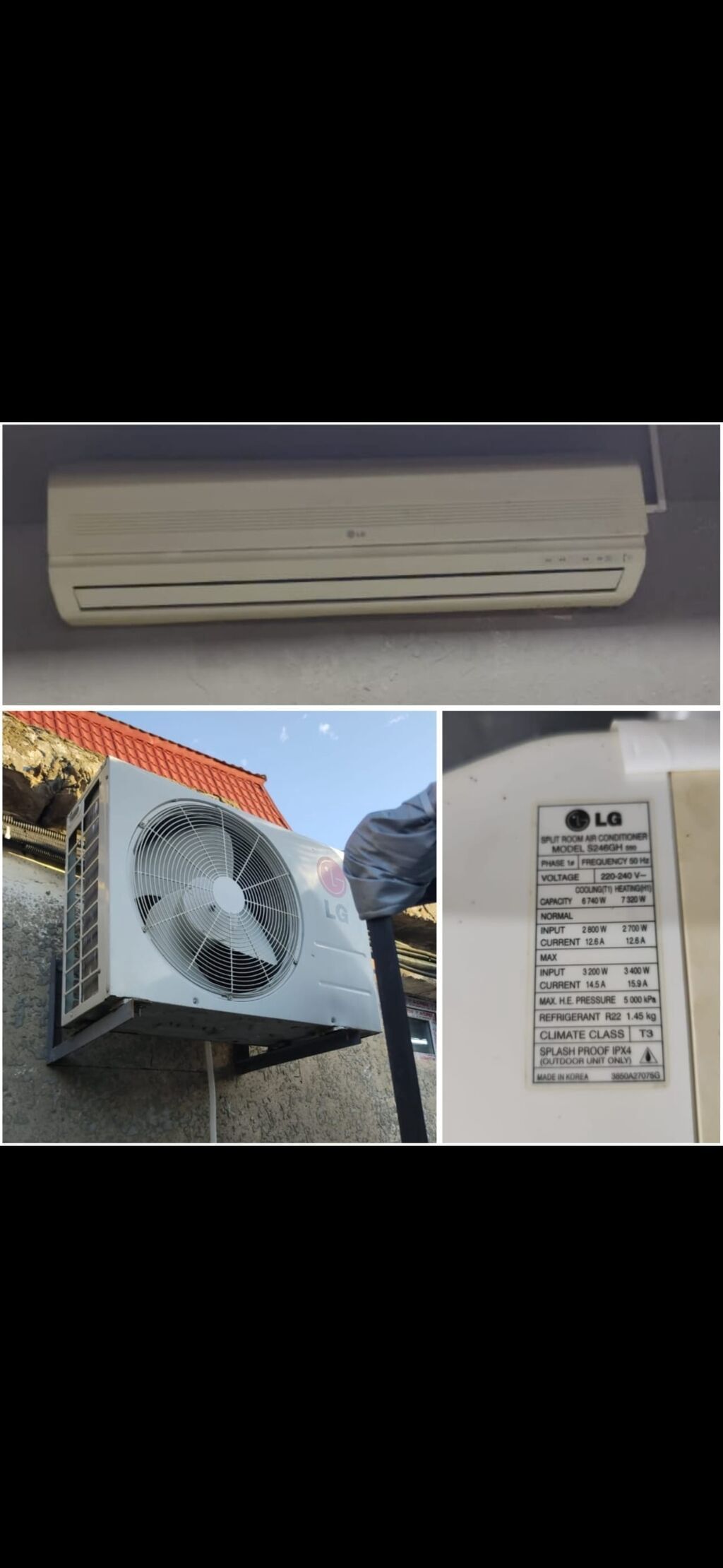 Endirim‼️Lg 90kv kondisioner (24000btu) qiymet 500 man.evden