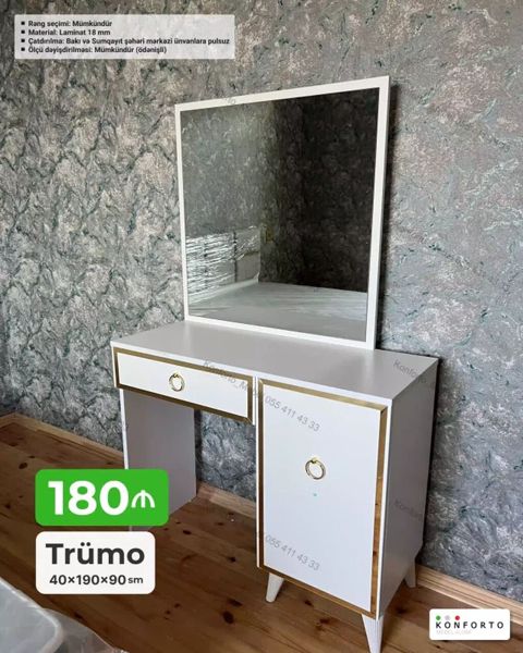 Trümo – 40×190×90 sm - Rəng seçimi: mümkündür - Material: 18 mm — Konforto Mebel — Комоды и тумбы