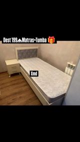 Yataq dəsti: tək nəfərlik çarpayı + matras + tumbə - Çarpayı: tək — Furniture