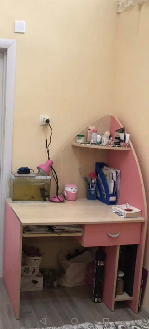 Uşaq/yeniyetmə otağı üçün mebel dəsti - Rəng: açıq ağac tonları +