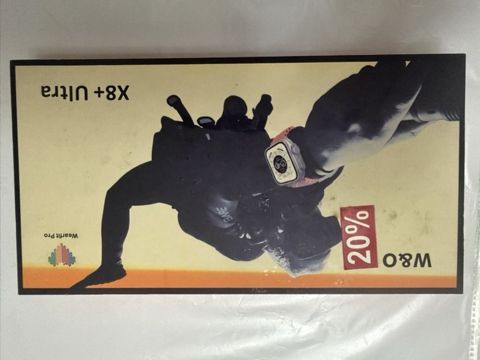 X8+ Ultra ağıllı saat — yeni, istifadə edilməmiş