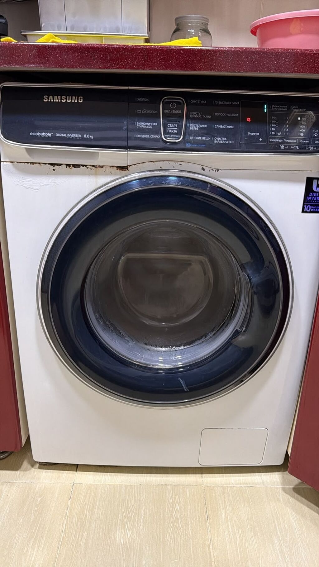 Samsung paltaryuyan. 200azn. 8 kq. Tam işlekdi. Evden satış. Ünvan — Paltaryuyan maşınlar, Bakı