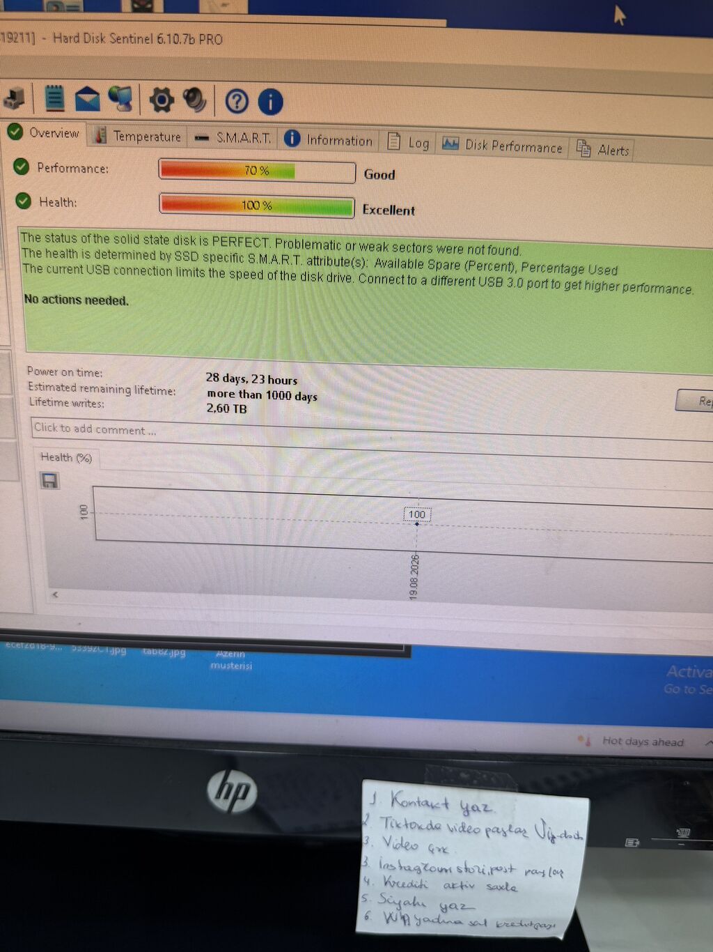 Daxili SSD disk Samsung, 512 GB, M.2, İşlənmiş — Elektronika, Bakı (3)