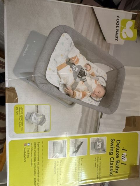 COOL BABY 4-in-1 Deluxe Baby Swing Classic