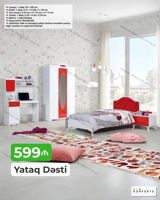 Yataq Dəsti – uşaqlar üçün funksional və zərif dizayn Dəst tərkibi və — Mebel
