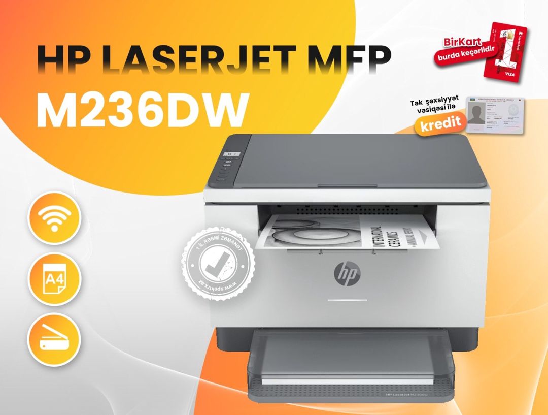 Printer HP LaserJet MFP M236dw — Elektronika, Bakı