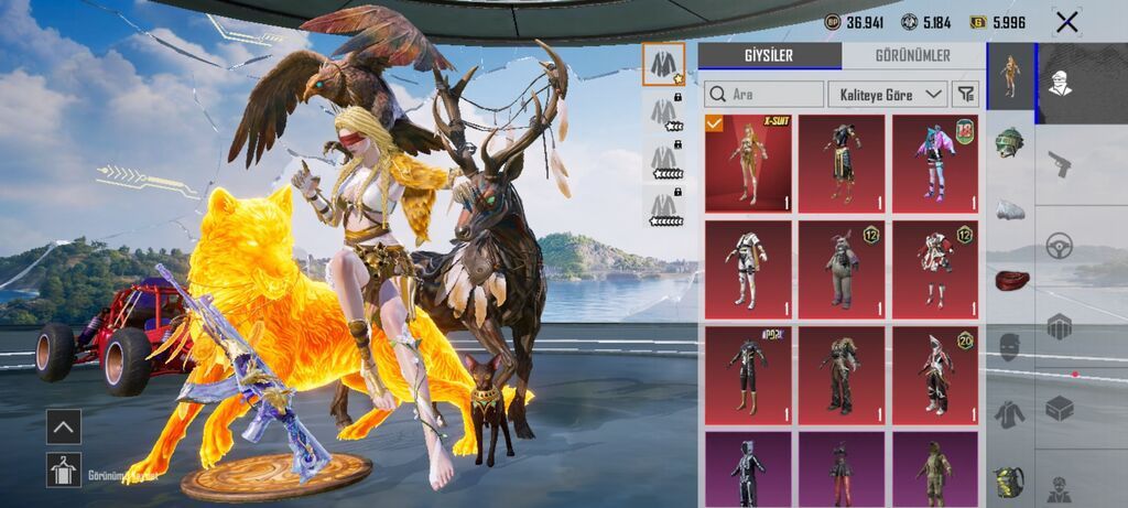 PUBG Mobile oyun hesabı – zəngin kolleksiya və nadir kosmetikalar -