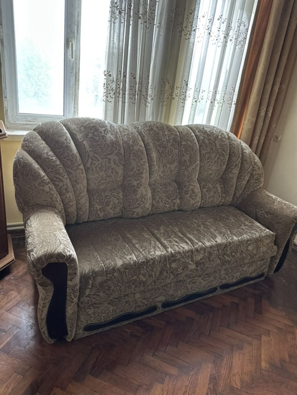 Yumşaq mebel dəsti – 1 divan 195 sm + 2 kreslo 90 sm - Rəng: açıq — Mebel, Bakı (4)