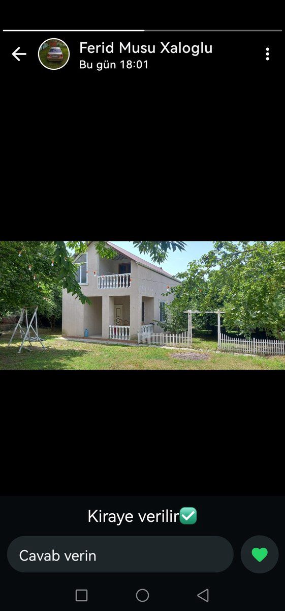 Bağ evi kirayə verilir, Qəbələ r. — Ev, villa, Qəbələ (9)