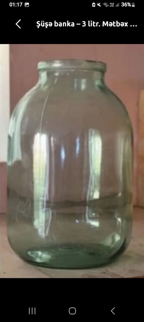 Şüşə banka – 3 litrlik