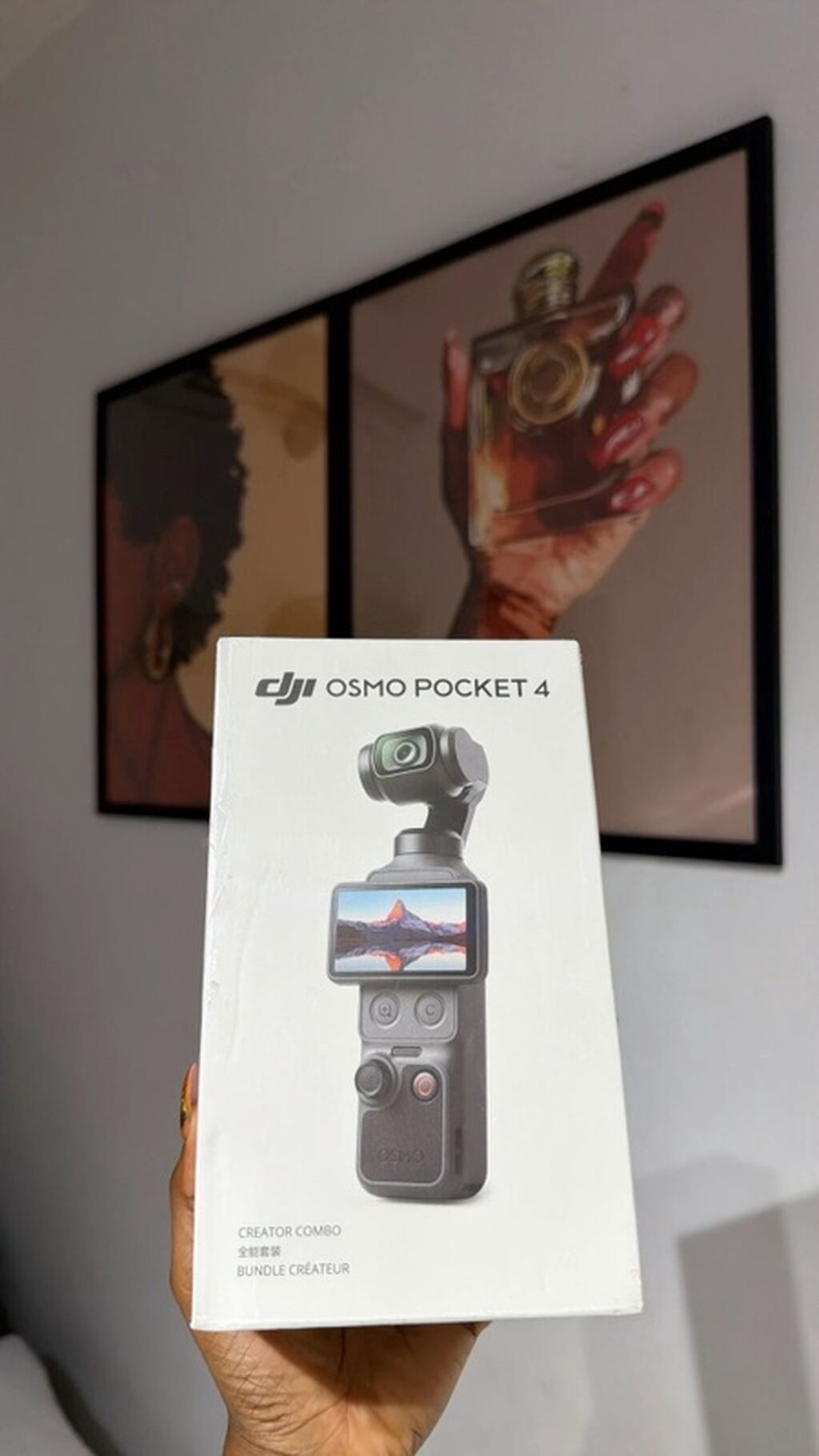 DJI Osmo Pocket 4 – Creator Combo Kompakt, cib ölçülü stabilizatorlu